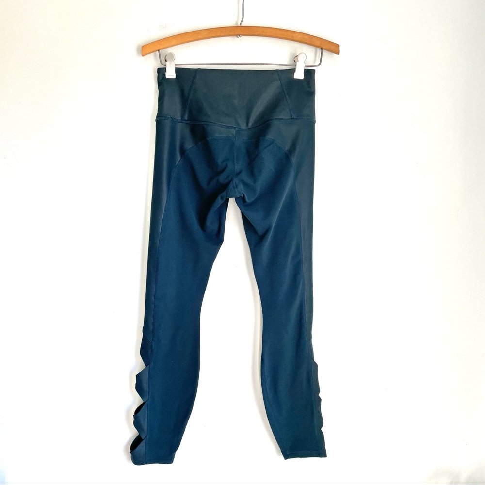 Athleta Diamond Cobra Cutout Ankle Tights Yoga Leggings XS Green High Waisted - Picture 3 of 13